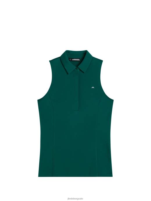 Women J.Lindeberg Rain Forest Dena Sleeveless Top Clothing 8R621441