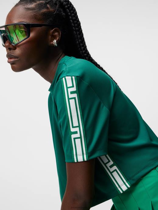 Women J.Lindeberg Rain Forest Phoebe Top Clothing 8R621505