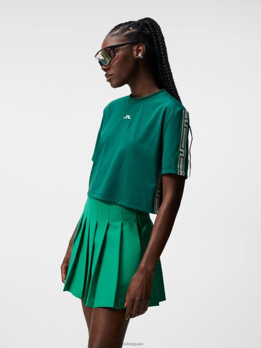 Women J.Lindeberg Rain Forest Phoebe Top Clothing 8R621505