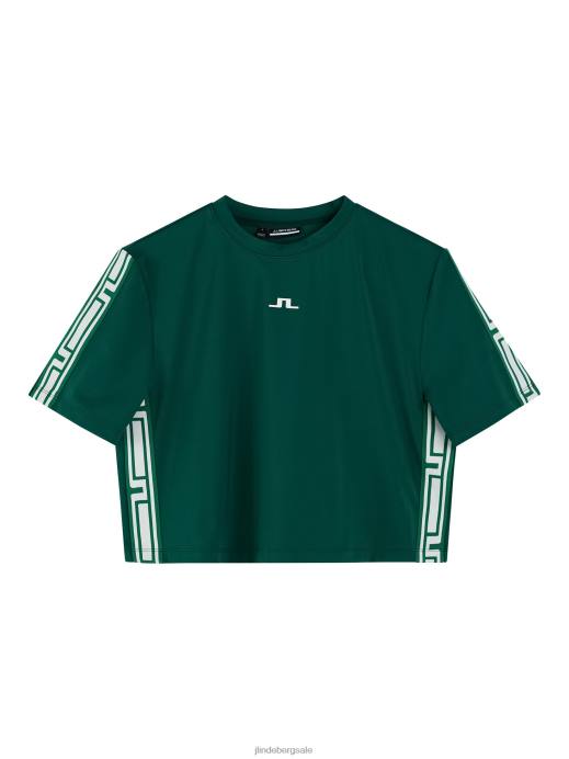 Women J.Lindeberg Rain Forest Phoebe Top Clothing 8R621505