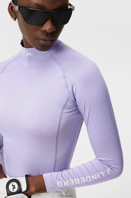 Women J.Lindeberg Sweet Lavender Asa Compression Top Clothing 8R621373