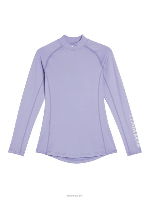 Women J.Lindeberg Sweet Lavender Asa Compression Top Clothing 8R621373