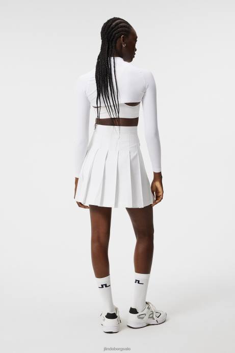 Women J.Lindeberg White Holly Top Clothing 8R621390