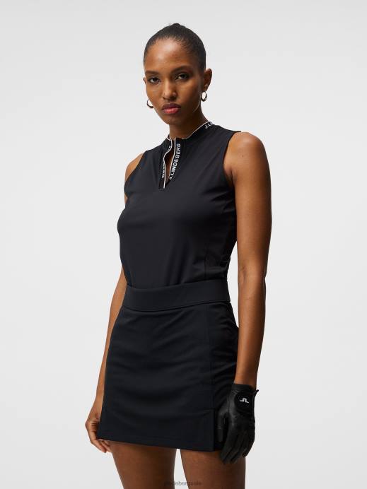 Women J.Lindeberg White Leya Sleeveless Top Clothing 8R621477