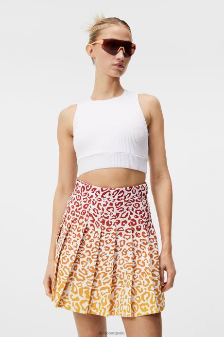 Women J.Lindeberg White Penelope Top Clothing 8R621404