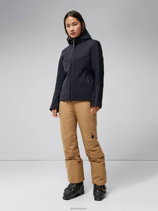 Women J.Lindeberg Black Stanford Hybrid Jacket Clothing 8R622041