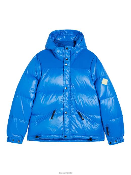Women J.Lindeberg Nautical Blue Solar Down Jacket Clothing 8R622038