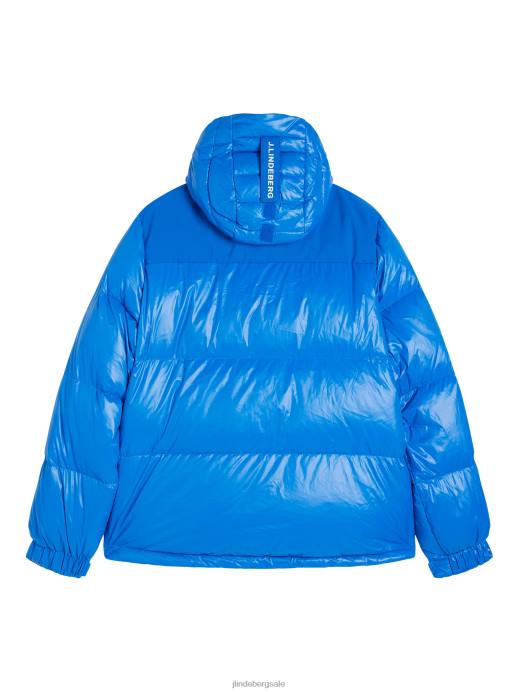 Women J.Lindeberg Nautical Blue Solar Down Jacket Clothing 8R622038