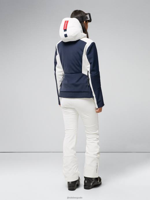 Women J.Lindeberg Navy Stanford Hybrid Jacket Clothing 8R622042