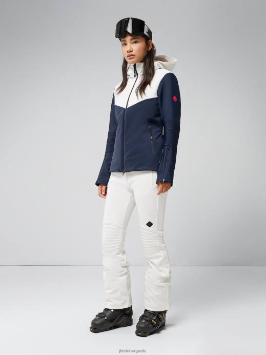 Women J.Lindeberg Navy Stanford Hybrid Jacket Clothing 8R622042