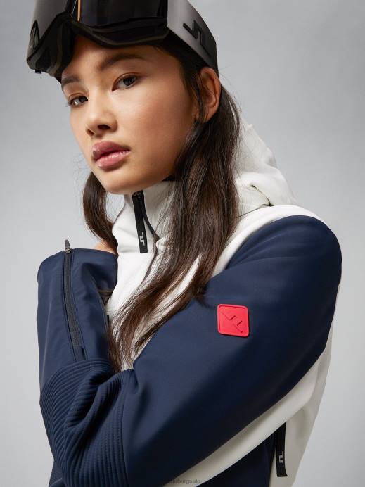 Women J.Lindeberg Navy Stanford Hybrid Jacket Clothing 8R622042