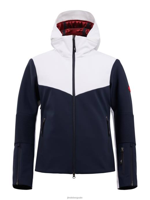 Women J.Lindeberg Navy Stanford Hybrid Jacket Clothing 8R622042