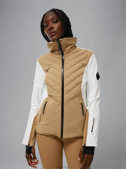 Women J.Lindeberg Tiger Brown Celestial Jacket Clothing 8R622040