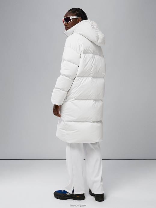 Women J.Lindeberg White Sydney Down Parka Clothing 8R622050