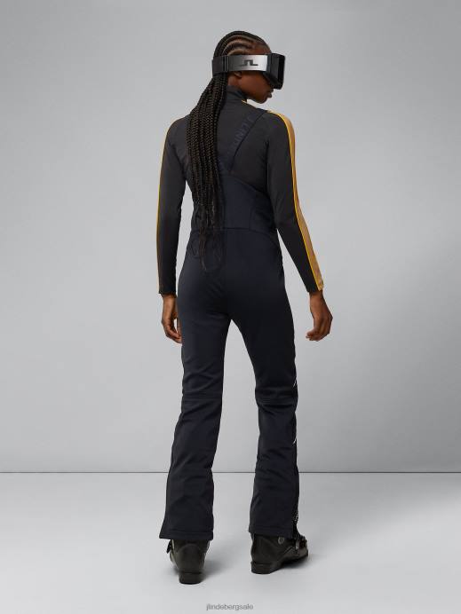 Women J.Lindeberg Black Stanford Pro Bib Pant Clothing 8R622063