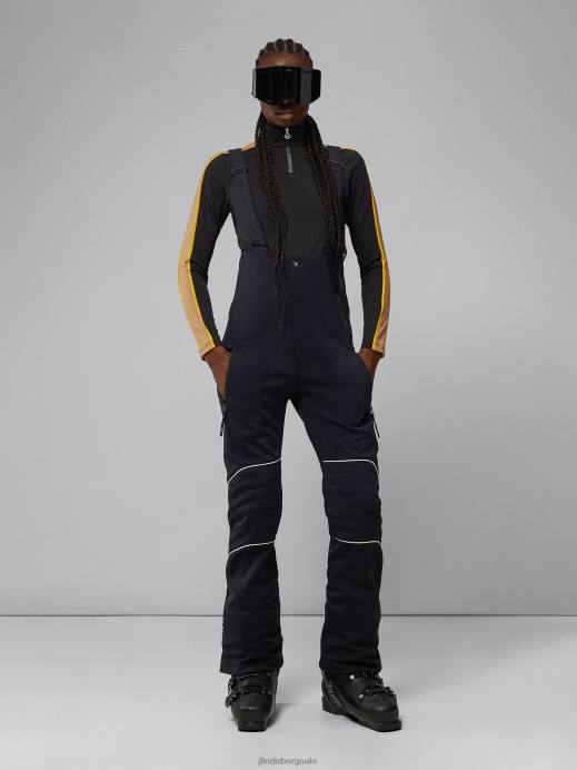 Women J.Lindeberg Black Stanford Pro Bib Pant Clothing 8R622063