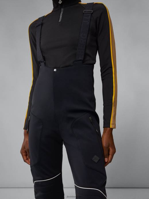 Women J.Lindeberg Black Stanford Pro Bib Pant Clothing 8R622063