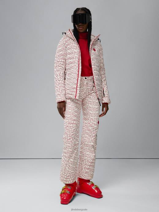 Women J.Lindeberg Bridge Swirl White Isella Print Pant Clothing 8R622054