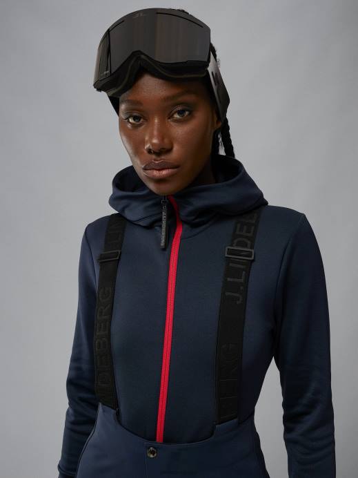 Women J.Lindeberg Navy Stanford Pro Bib Pant Clothing 8R622062